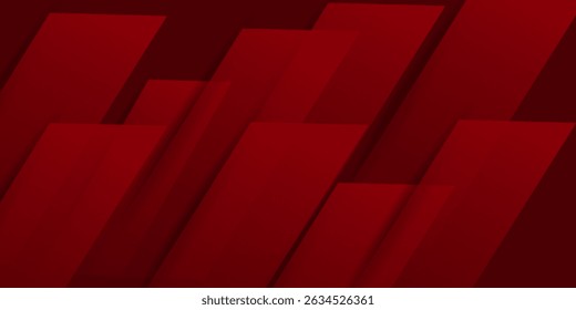 Moderner abstrakter dunkelroter Farbverlauf-Illustrationshintergrund mit 3D-Look und einfachem Muster. cooles Design und Luxus. Vektorgrafik
