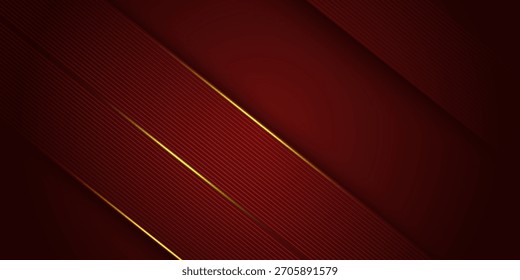 Fondo abstracto moderno de la ilustración del gradiente rojo oscuro con la mirada 3d y el modelo simple. diseño fresco y lujoso. Vector de Eps10