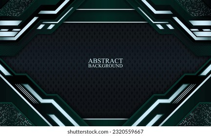 Fondo moderno abstracto de tecnología oscura. Ilustración vectorial.