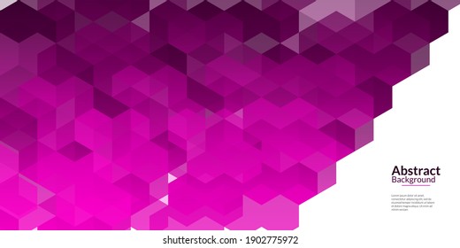 Modern abstract decorative background with pink gradient geometric shapes. Suitable for covers, posters, flyers, banners, websites, etc. Vector illustration