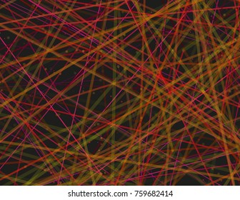 Modern abstract decorative scientific vector illustration. Futuristic colorful background with microscopic texture of organic tissue. Intertwined paths of random cell particles. Element of design.