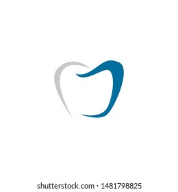 modern abstract dentist vector logo symbol icon