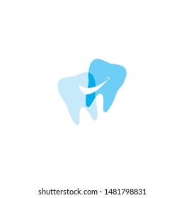 modern abstract dentist vector logo symbol icon