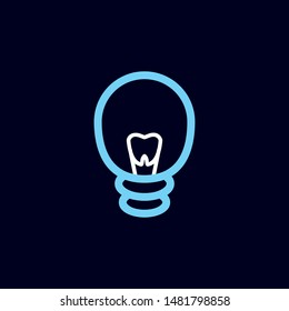 modern abstract dentist vector logo symbol icon