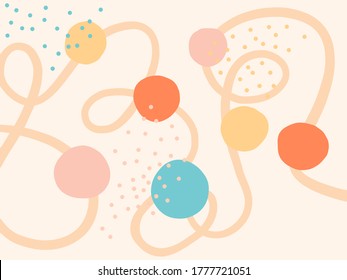 Moderno y abstracto fondo de diseño con círculos de colores vivos.  Portadas de la revista, invitaciones, folletos, boletines, carteles, tarjetas de felicitación, diseño de empaque y marca