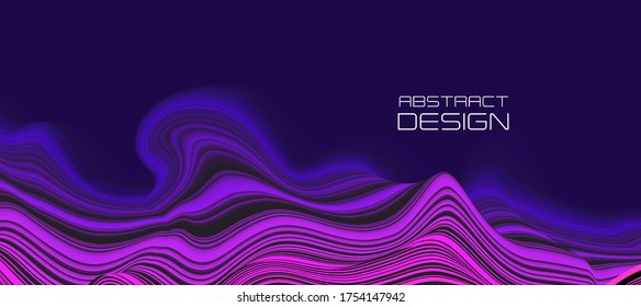 Modern abstract design background Flow motion