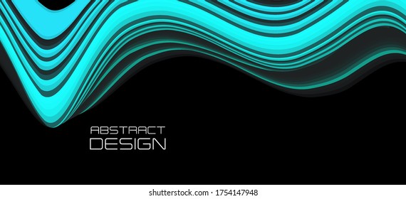 Modern abstract design background Flow motion