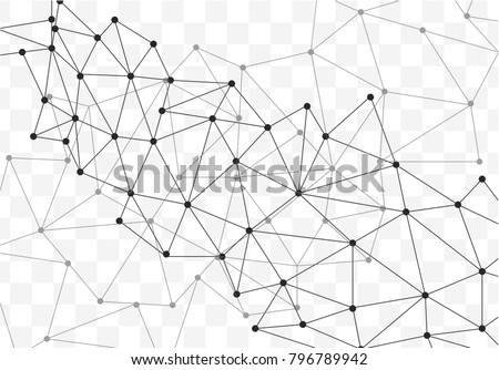 Modern Abstract design background with mesh or grid of lines. Transparent background. High resolution 
