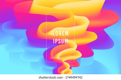 Modern abstract design background Rainbow Flow motion