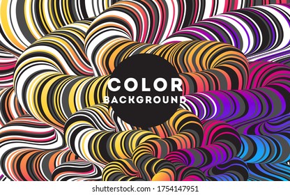 Modern abstract design background Rainbow Flow motion