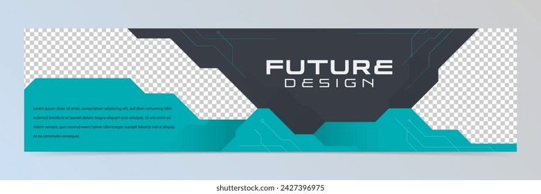Modern abstract design banner template vector eps 10
