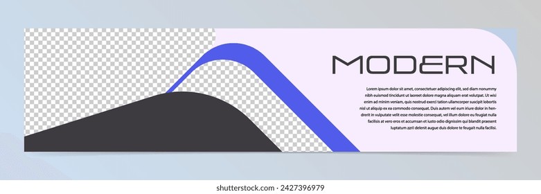 Modern abstract design banner template vector eps 10