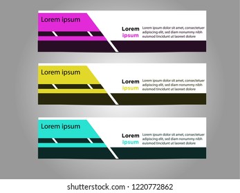 modern abstract design banner web template design