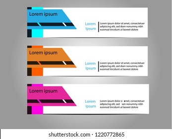 modern abstract design banner web template design