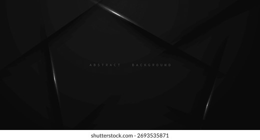 Modernes abstraktes Design, schwarzer Hintergrund mit Luxuselementen, Vektorgrafik.