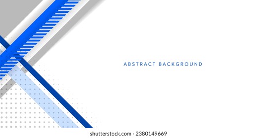 Modern abstract design with blue and gray lines on white