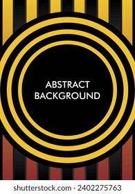 modern abstract design with circle shape and golden dominant color. can used for poster, card, banner and commercial
