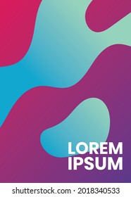 Modern abstract design cool gradient shapes Futuristic design. for cover, banner, flyer, poster. Eps10 vector editable