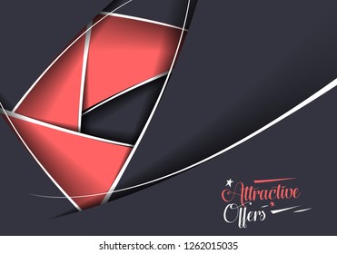 Modern Abstract Design Decorated Background.