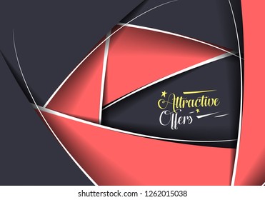 Modern Abstract Design Decorated Background.