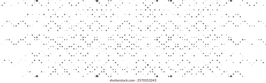 Modern Abstract Design Featuring Black and White Halftone Texture