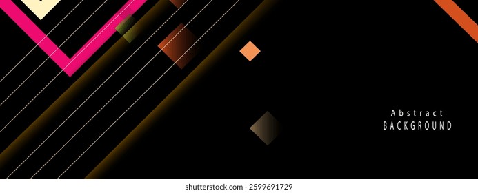 Modern abstract design featuring bold geometric shapes, perfect for digital artwork and presentations