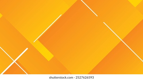 Un diseño abstracto moderno con capas de Gradientes amarillos y naranjas, intersectados por líneas geométricas blancas. Ideal para fondos contemporáneos y proyectos de arte digital.