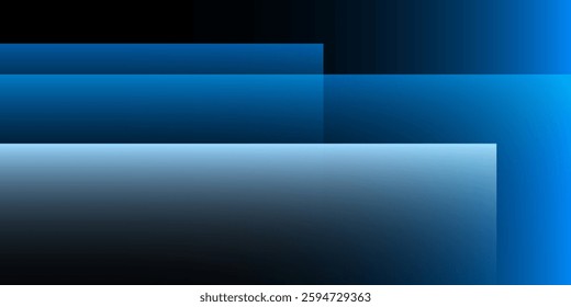 A modern abstract design featuring a smooth blue and gray lit gradient background with overlapping transparent square shapes. Harmonious colors, professional look, ideal for business use, websites.