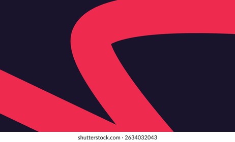 Modern abstract design featuring thick red curved strokes on deep navy. Perfect for graphic design, tech visuals, and creative branding use.