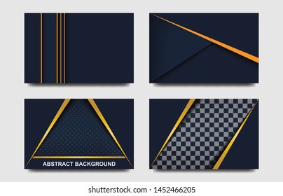 Modern abstract design geometric background. Dark blue background with design geometric pattern. Dynamic textured background. Vector illustration EPS 10