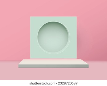 Diseño abstracto moderno - Fondo de forma geométrica para la representación de la pantalla del producto asombrosa