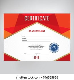 Modern abstract design gift certificate
