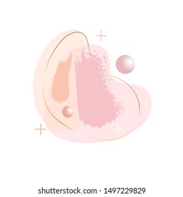 Modern abstract design isolated on a white background. Vector design template. 
