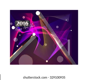 Modern abstract design for New Year card.
Vector illustration.