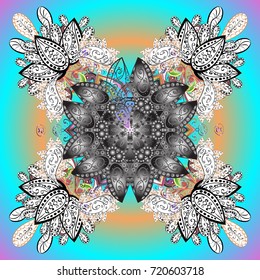 Modern abstract design poster, cover, card design in colors. Snowflakes design. Retro style texture, pattern and abstract winter elements. Trendy stylized snowflakes and elements memphis cards.