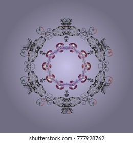 Modern abstract design poster, cover, card design in neutral, gray and violet colors. Trendy stylized snowflakes and elements memphis cards. Snowflakes design. Retro style texture, winter elements.