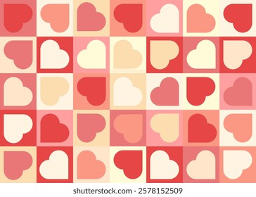 Modern abstract design poster Valentine's Day. Banner vector background for wrapping paper, card, cover,template.