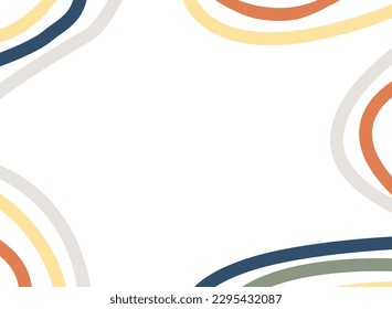 Modern abstract  design and space to put text vector illustration design in pastel colors. for business banner, poster,card, covercontemporary collage wall art, flyer, newsletter, magazine 
