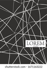 Modern abstract design with strict and / or smooth lines. Modern illustration for magazine cover, design for advertising and branding.