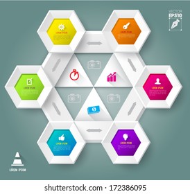 Modern abstract design template for business concept. 