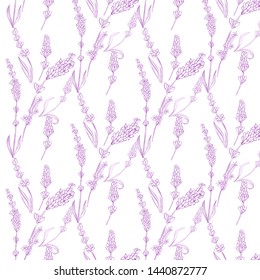 Modern abstract design template with pink lavender violet pattern on purple background for textile design. Fabric texture. 