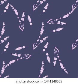 Modern abstract design template with pink lavender violet pattern on purple background for textile design. Fabric texture. 