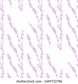 Modern abstract design template with pink lavender violet pattern on purple background for textile design. Fabric texture. 