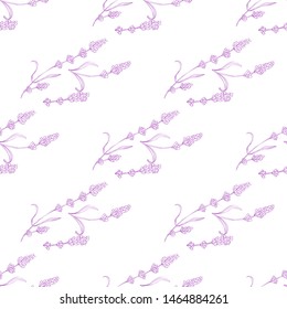 Modern abstract design template with pink lavender violet pattern on purple background for textile design. Fabric texture. 