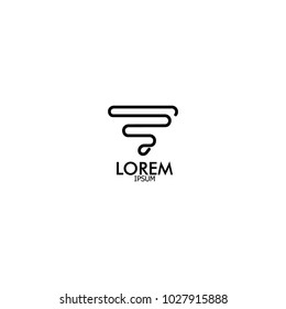 Modern abstract design vector element for identity, logotype or icon.