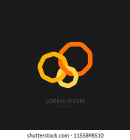 Modern abstract design vector element for identity, logotype or icon.
