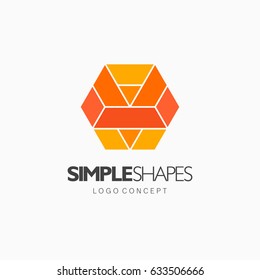 Modern abstract design vector element for identity, logotype or icon.
