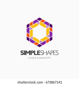 Modern abstract design vector element for identity, logotype or icon.
