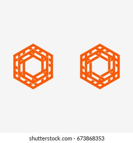 Modern abstract design vector element for identity, logotype or icon.
