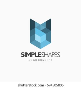 Modern abstract design vector element for identity, logotype or icon.
